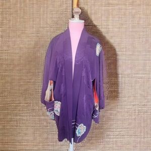 Habori Kimono Jacket Vintage Sz M/L Purple